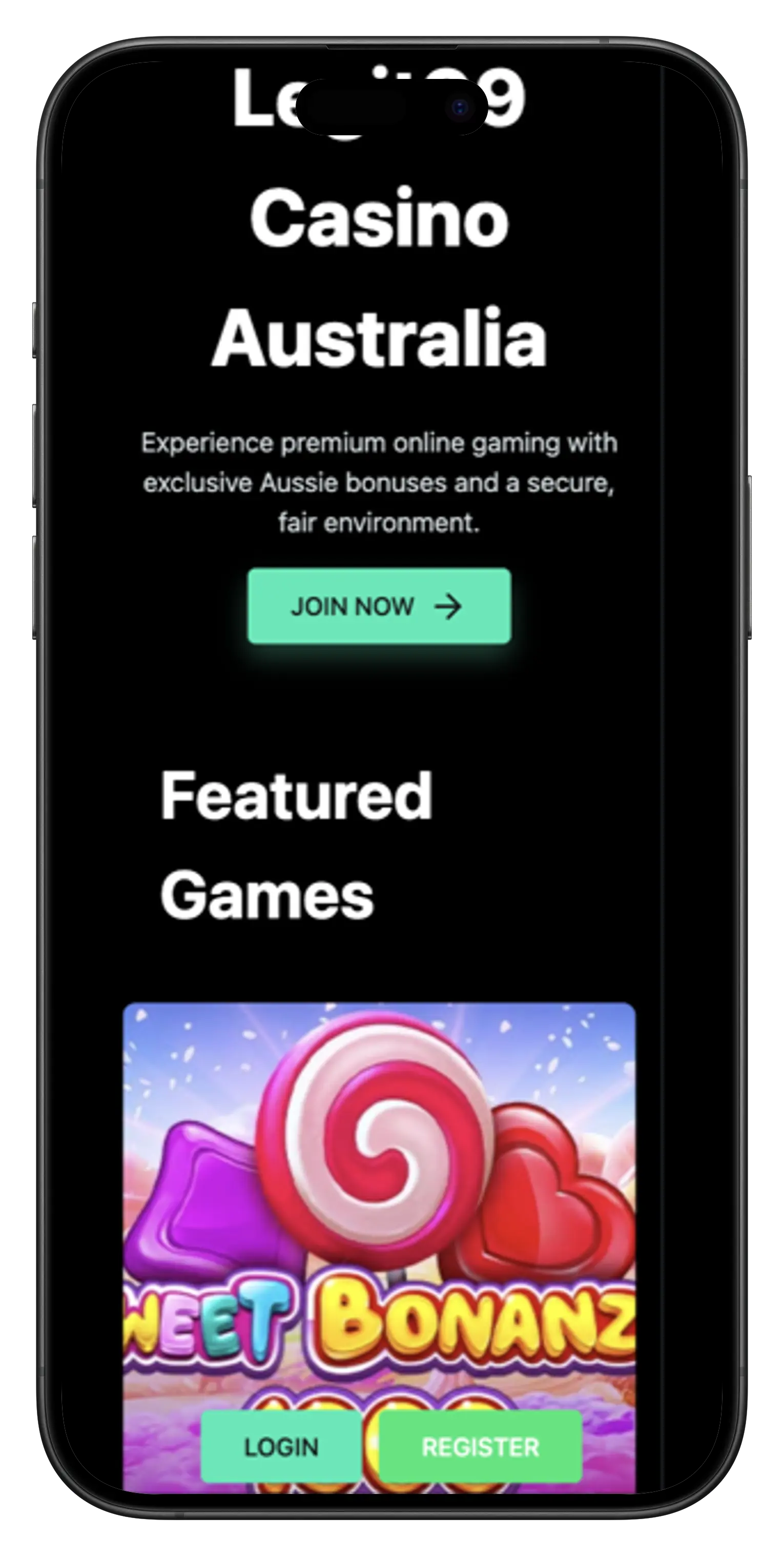 Legit99 Casino Australia - Mobile Experience